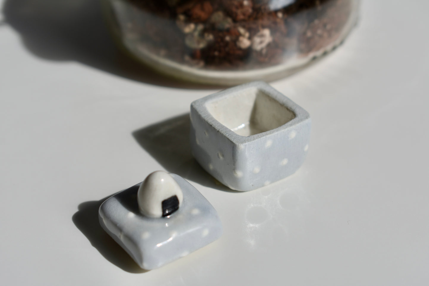 onigiri polk-a-dot trinket box