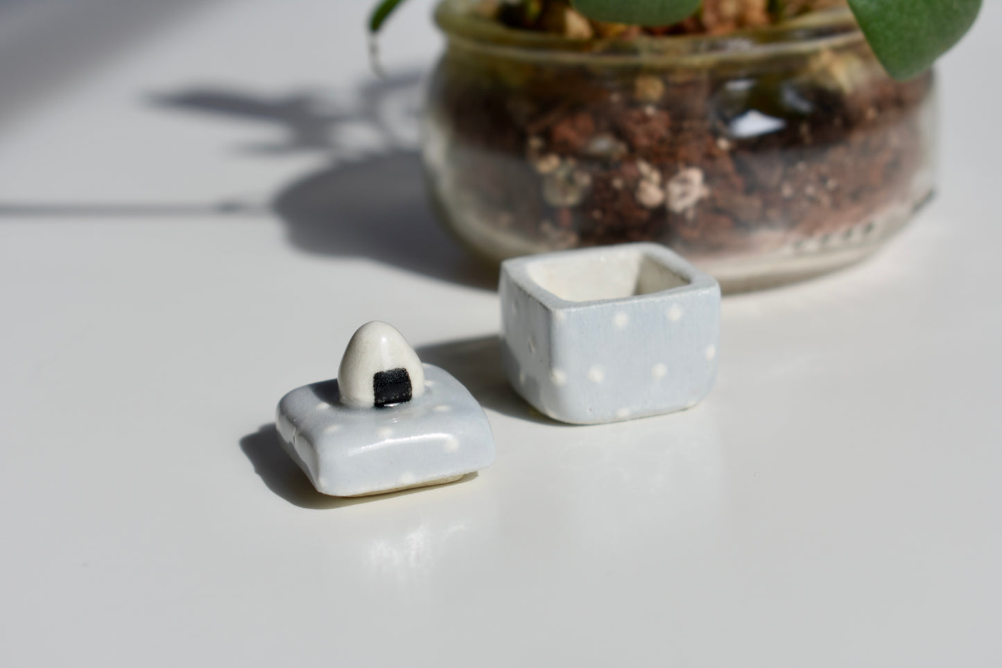 onigiri polk-a-dot trinket box